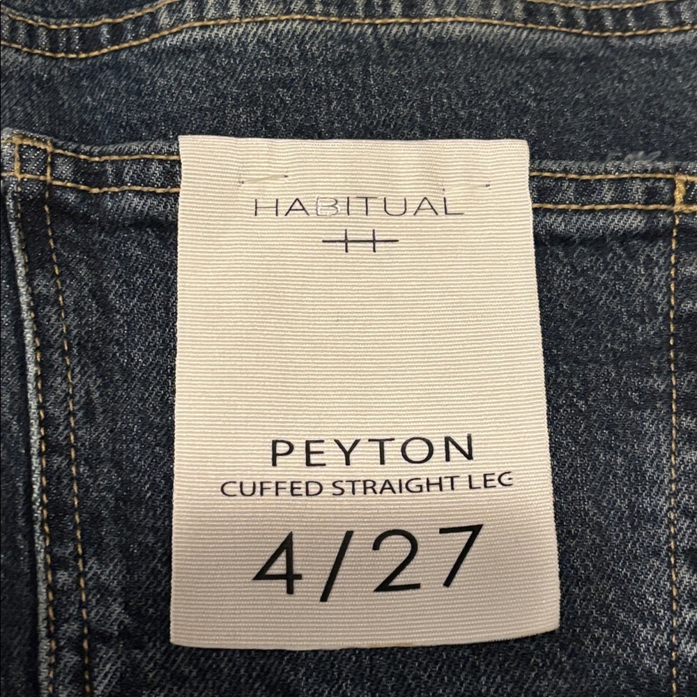 NWT Habitual Peyton Cuffed Straight Leg Jeans 27 - Picture 9 of 15